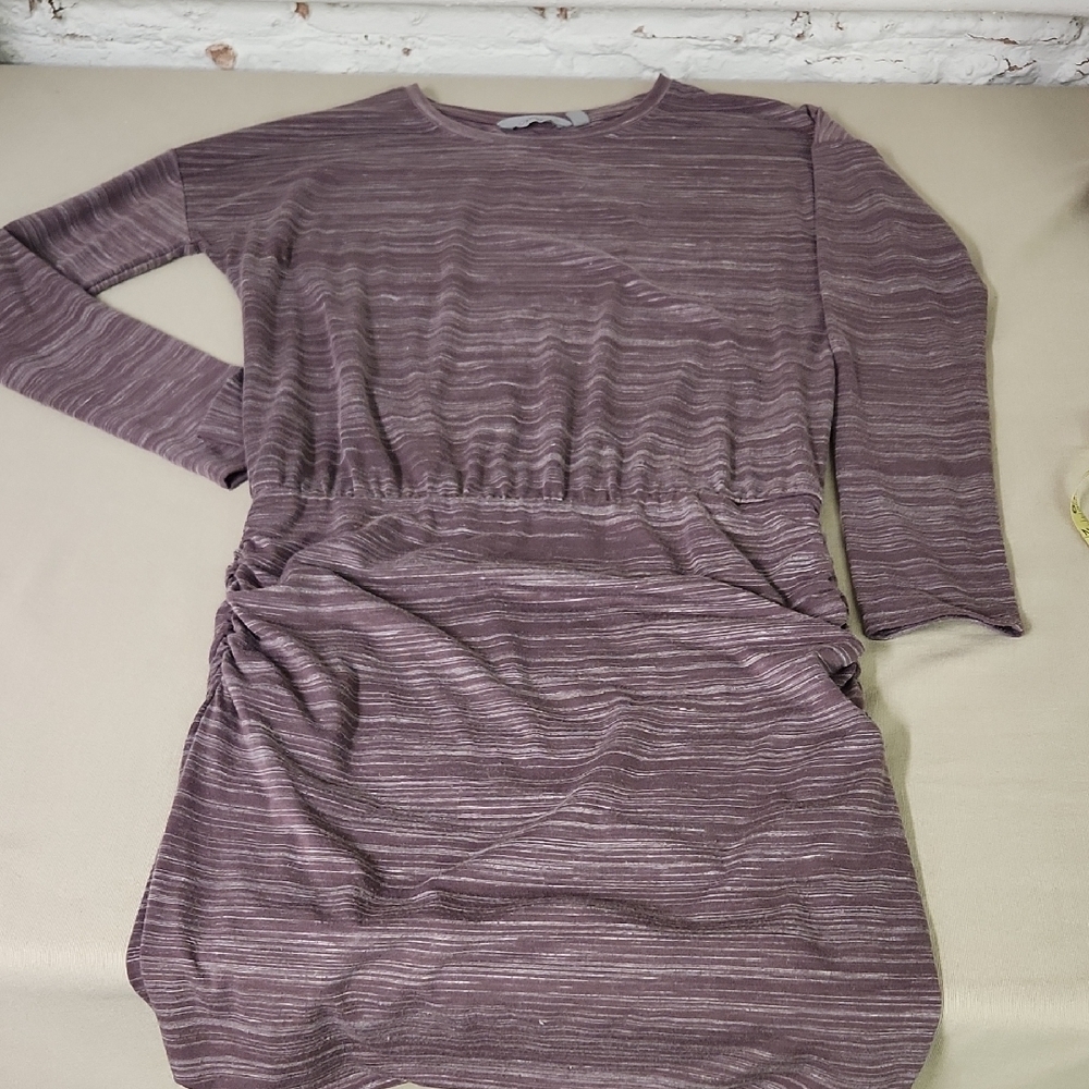 Athleta Purple Striped Dress Size XS